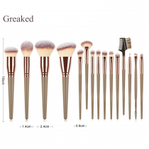 Greaked Makeup Brushes Set Face Eyes Make Up Brush Eyelash Eyeshadow Eyebrow Eyeliner Foundation Powder Blush Highlight Lips Brush