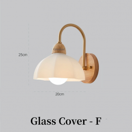 Greaked Modern Indoor Wall Light Lamp Suitable For Bedroom Bedside Living Room Home Decor Light Fixture Wooden Vintage LED Wall Lamps