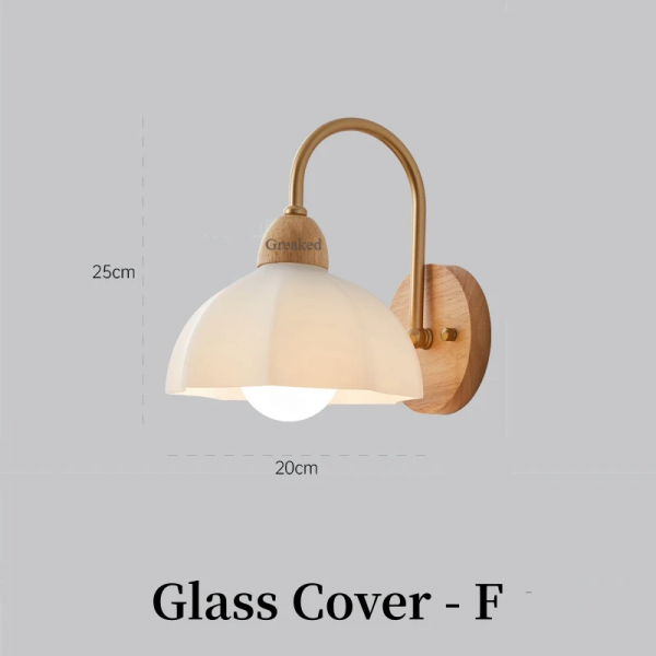 Greaked Modern Indoor Wall Light Lamp Suitable For Bedroom Bedside Living Room Home Decor Light Fixture Wooden Vintage LED Wall Lamps