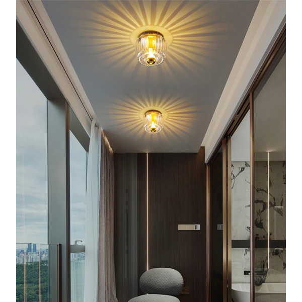 Greaked Modern Bauhaus Glass Wall Lamp E14 AC110-240V Decorative Light for Balcony Corridor Staircase Entrance Indoor Ceiling Lighting 